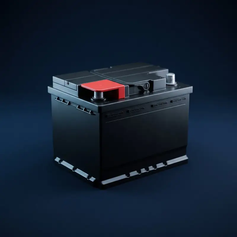 A 12 volt car battery